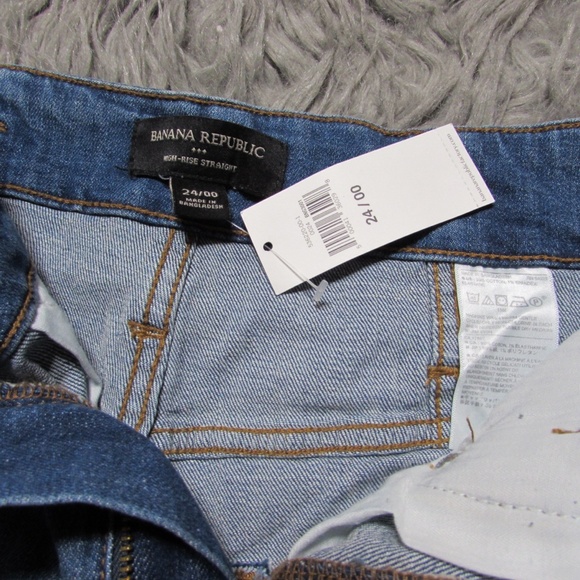 Banana Republic High Rise Straight Ankle Jeans 24/00 - Picture 2 of 4